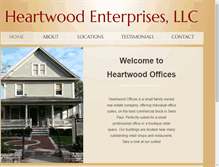 Tablet Screenshot of heartwoodoffices.com